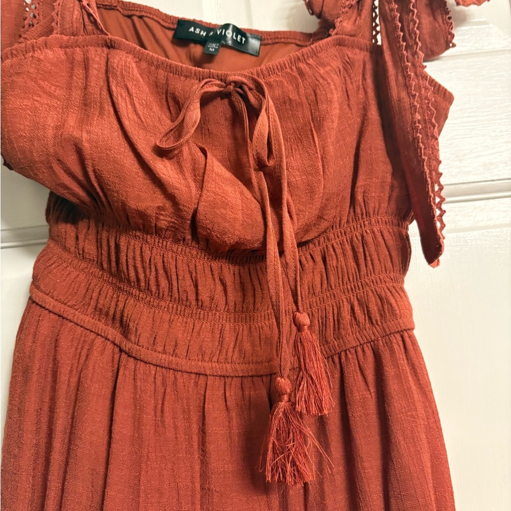 Ash & Violet Rust Dress Size M NWT - Picture 5 of 13